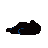 minayuyu cat cats sleep relax Sticker