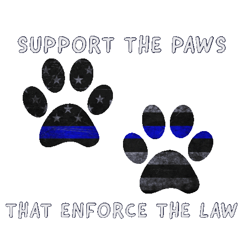 Law Enforcement Dogs Sticker by PORACalifornia