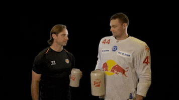 Ice Hockey Beer GIF by EC Red Bull Salzburg
