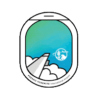 FlyFresno flying airplane flight fresno Sticker