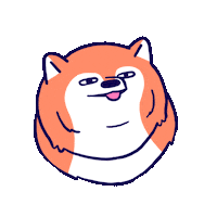 shiba inu dog Sticker by BuzzFeed Animation