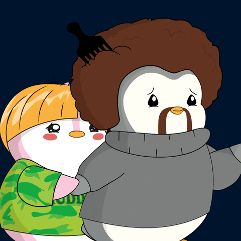 Scared Save Me GIF by Pudgy Penguins