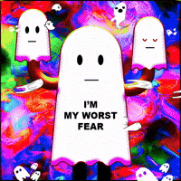 Ghost Fear GIF by PEEKASSO