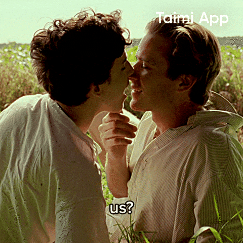Call Me By Your Name Gay Love GIF by Taimi