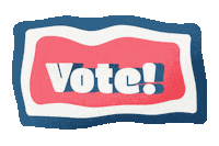 Red White Blue Vote Sticker