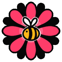 Pink Flower Sticker by JenChibi