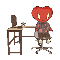 Bored At Work Sticker by LT3 Creations