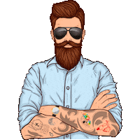 SenorMaco marketing diseno hipster calavera Sticker