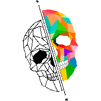 SenorMaco marketing diseno hipster calavera Sticker