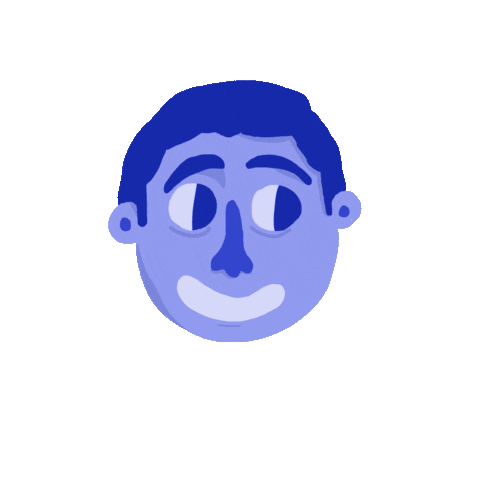 KrisDibujos giphyupload happy illustration face Sticker