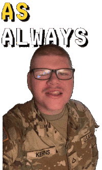 Excited Us Military Sticker by Only_Reilly