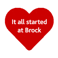 Heart Love Sticker by Brock University