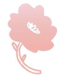 Pink Flower Write On Sticker
