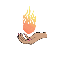 Fire Ball Burn Sticker