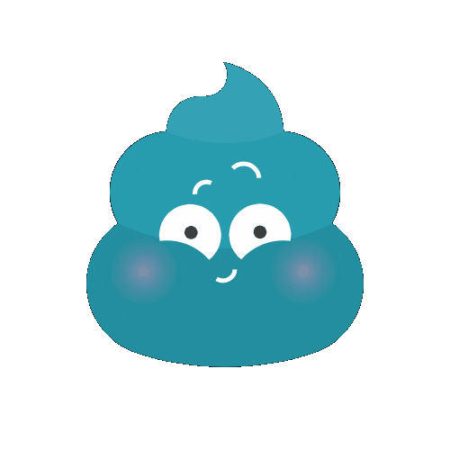 join_zoe poop blue poop Sticker