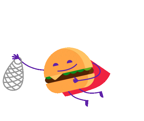 Burger Recycle Sticker by LightsON