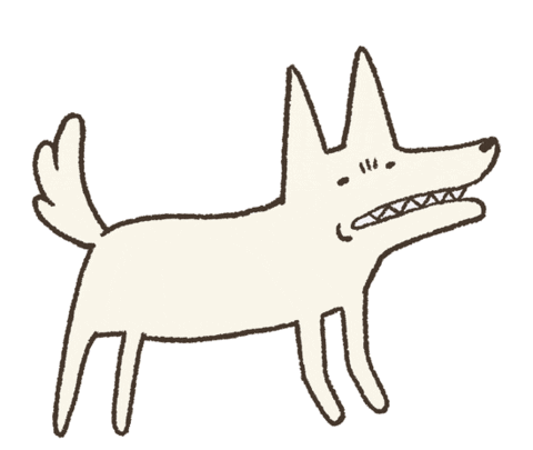 Angry Dog Sticker
