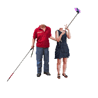 Couple Selfie Sticker by Sholim