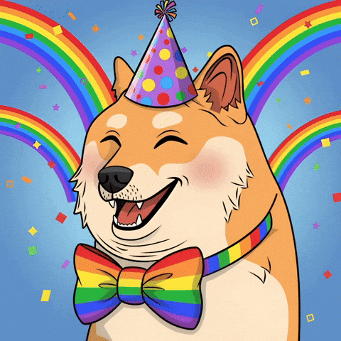 Happy Birthday Smiling GIF by Doge Pound