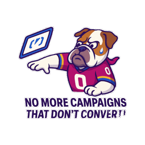 Kickoffadvertising giphygifmaker kickoffbulldog Sticker