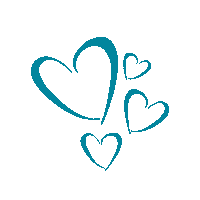 Blue Hearts Love Sticker by Nicole Adelaars
