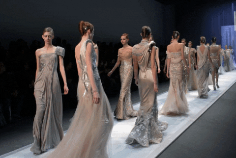 BasilSoda giphygifmaker runway models fashionshow GIF