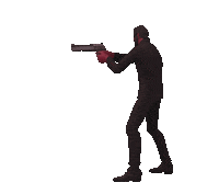 John Wick Gun Sticker by Leroy Patterson