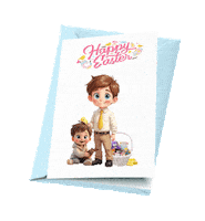 Boys Girls Easter Sticker