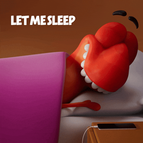 Sleep Ringing GIF by Claynosaurz