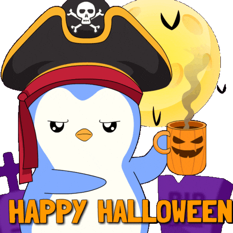 Trick Or Treat Halloween GIF by Pudgy Penguins