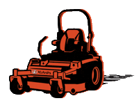 Lawn Mower Sticker by Kubota Tractor Corporation
