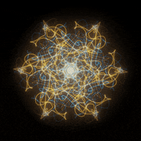 xponentialdesign loop blue orange glow GIF