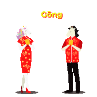 Unicorn Gongxifachai Sticker by Mykori Dessert Cafe