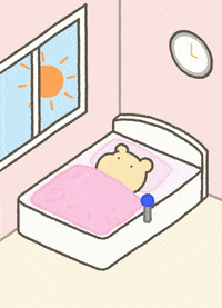 nagu_nanggu mobi 출근 월요일 침대 GIF