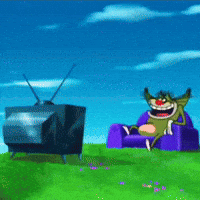 Enjoying Oggy And The Cockroaches GIF