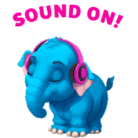 Wildscapes music mic sound elephant Sticker