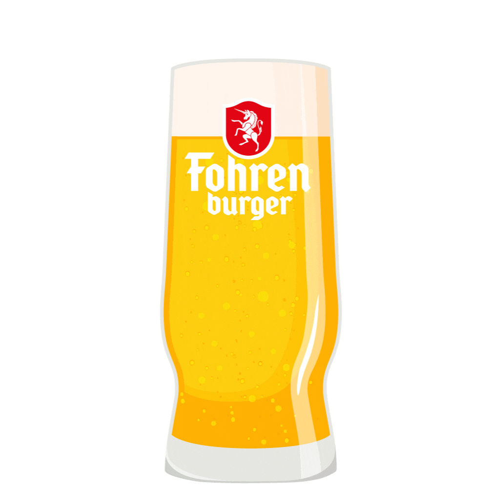 Bier Glas Sticker by Fohrenburger