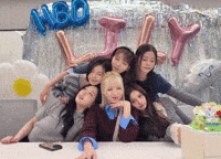 Group Hug Birthday GIF