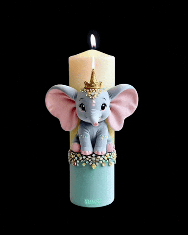 Nissart party rainbow 3d baby GIF