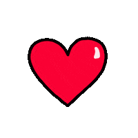 tarynanimates heart skull skeleton red heart Sticker