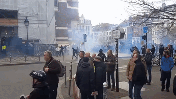 Pension Reform Protesters Demonstrate in Lille, France