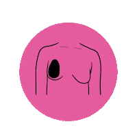 PerkyPear pink illustration brand boobs Sticker