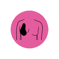 PerkyPear pink illustration brand boobs Sticker