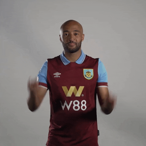 Happy English GIF by Burnley Football Club