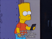 happy bart simpson GIF