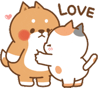 Cat Love Sticker by Tonton Friends