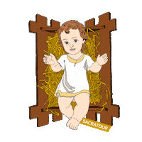 Jesus Natal Sticker by Sacratour