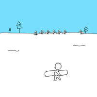 line up snow GIF by Finger Industries