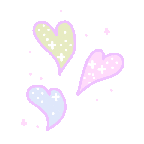 Glitter Hearts Sticker by cait robinson