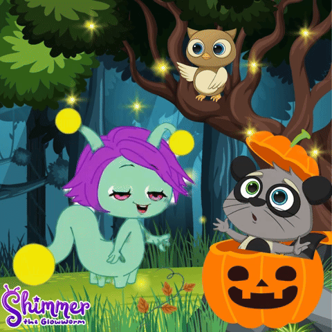 Shimmer The Glowworm Halloween with Scout